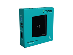 Smart Omnia Apagador Inalámbrico RF 1 Vía (Negro)