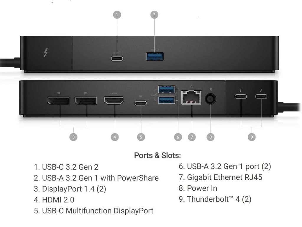 Dell Thunderbolt Docking Station – WD22TB4 – Dell Store